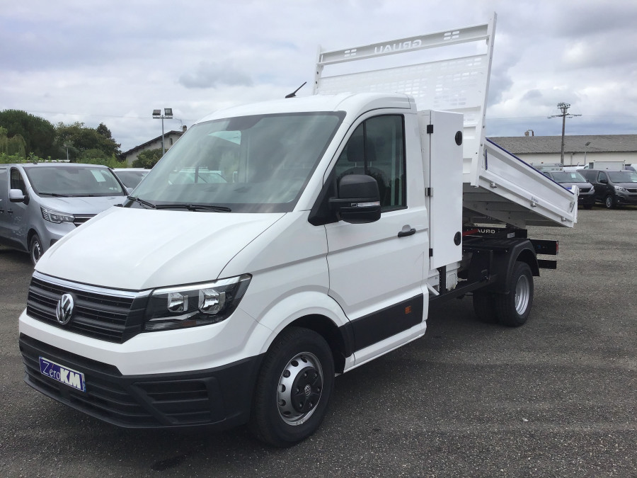 VOLKSWAGEN CRAFTER CHASSIS CABINE BENNE+COFFRE 50 PROP RJ L3 2.0 TDI 163 BUSINESS 3PL occasion