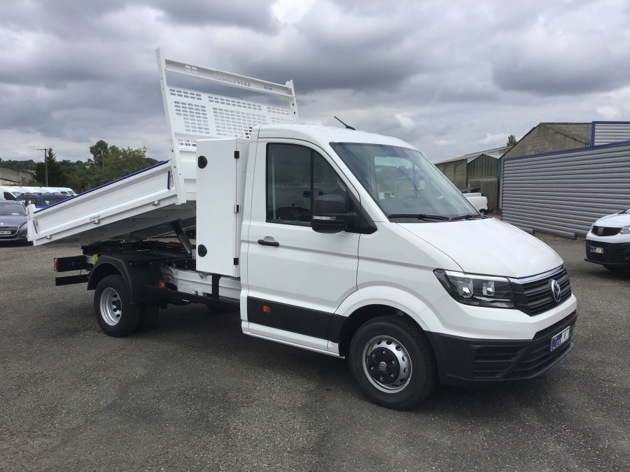 VOLKSWAGEN CRAFTER CHASSIS CABINE BENNE+COFFRE 50 PROP RJ L3 2.0 TDI 163 BUSINESS 3PL occasion