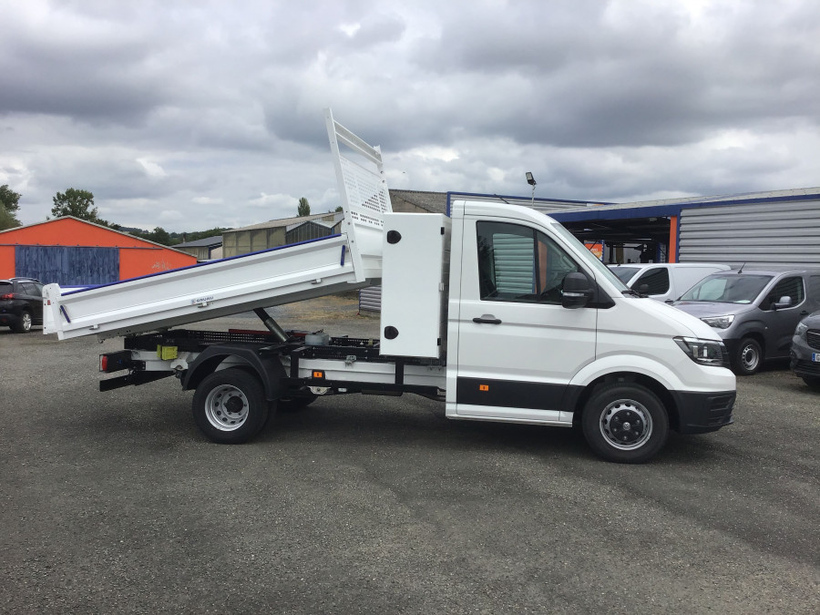 VOLKSWAGEN CRAFTER CHASSIS CABINE BENNE+COFFRE 50 PROP RJ L3 2.0 TDI 163 BUSINESS 3PL occasion