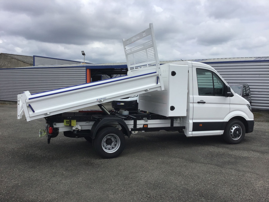 VOLKSWAGEN CRAFTER CHASSIS CABINE BENNE+COFFRE 50 PROP RJ L3 2.0 TDI 163 BUSINESS 3PL occasion