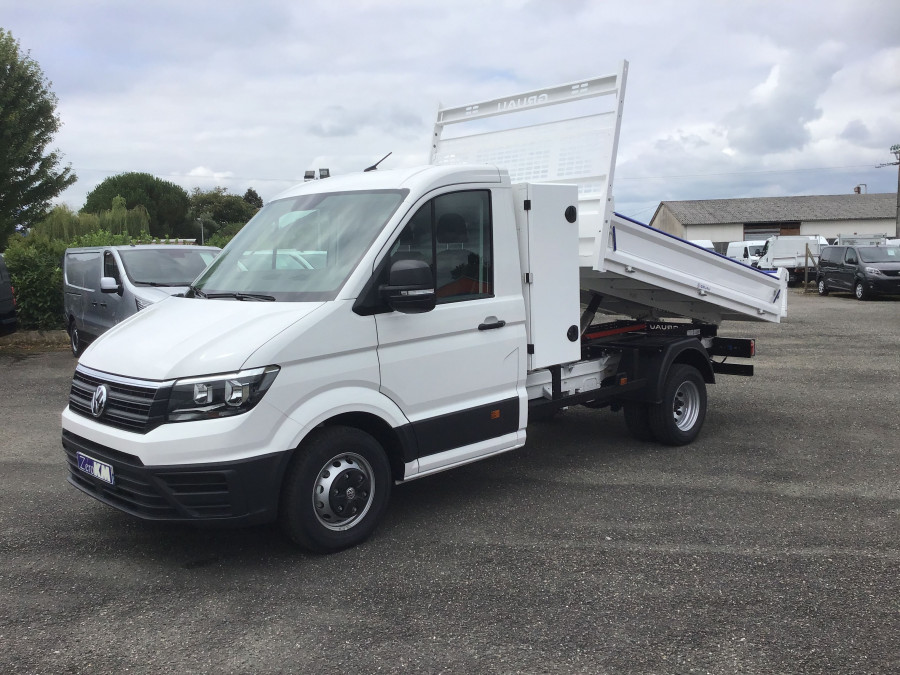 VOLKSWAGEN CRAFTER CHASSIS CABINE BENNE+COFFRE 50 PROP RJ L3 2.0 TDI 163 BUSINESS 3PL occasion